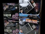 two star trek action figures in the box