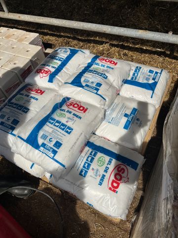 10 sacs de 25 kgs de sel de mer