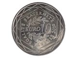 une image d'une pièce d'un euro sur fond blanc