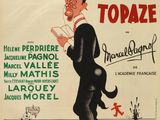 an old movie poster of a man in a tuxedo and a woman in a tuxedo