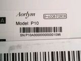 a label on the back of a laptop that says arrym