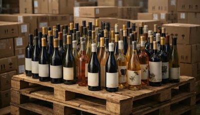 Gros lot de 60 bouteilles de vins neuve rouge rose blanc