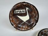 a plate with a picture of a bird on it