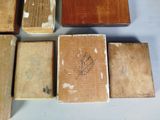 a lot of old books sitting on a table