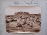 a picture of an old photo of a town