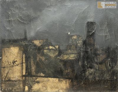 Gilles BATAILLE Paysage nocture, 1959