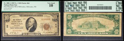 Trois types différents de billets de banque sont représentés sur un fond noir.