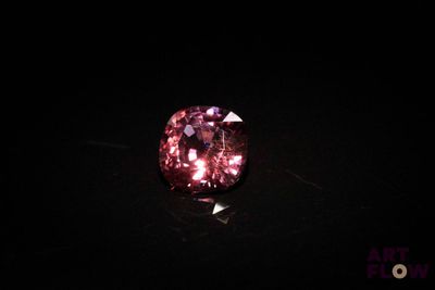 a pink diamond in the dark
