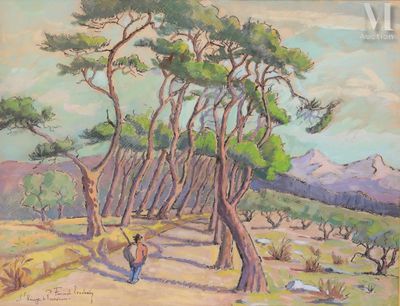 TROCHAIN Fernand (1879-1969) Aquarelle