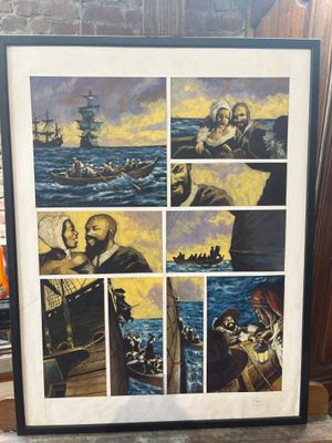 pirates of the caribbean framed art print