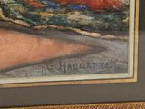 a picture of a painting on the wall of a room