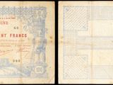 deux vieux papiers sur lesquels figurent la photo d'un homme et d'une femme