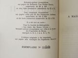 an open book with a black and white picture on it