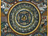 an image of a painting with a circular design on it
