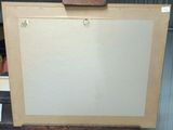 a picture of an easel with a piece of paper on top of it