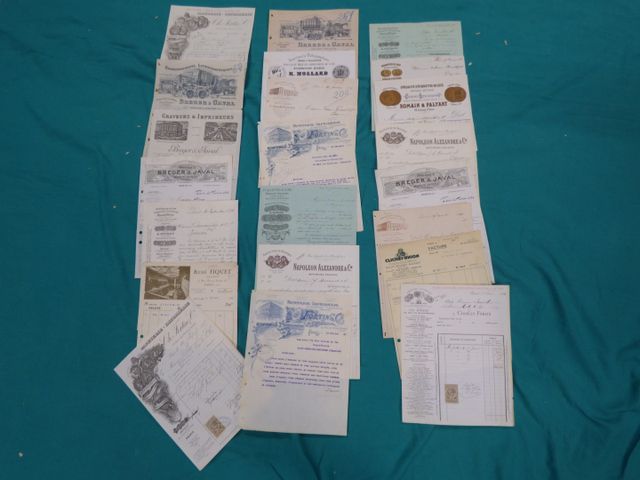 FRANCE / HERAULT (34) : sélection de 17 factures des années 1847-...