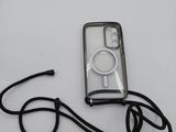a cell phone that is connected to a cord