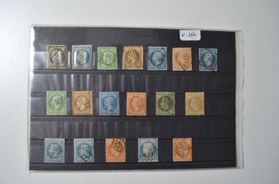a picture of a picture of a collection of stamps on a wall