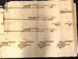 a piece of paper that has a drawing of a train on it