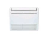a white air conditioner sitting on top of a white wall