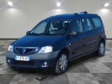 a picture of a blue minivan parked in a garage