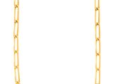 un collier à chaîne en or à maillons longs