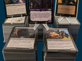 a lot of cards that are on a table
