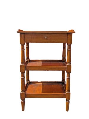 an image of a wooden table with a drawer on top of it