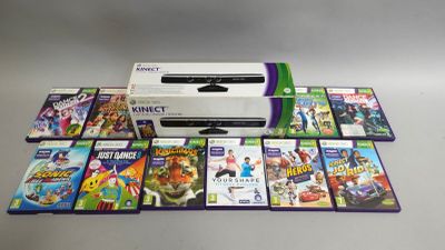beaucoup de jeux vidéo sur la table ensemble