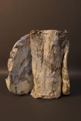 a close up of a piece of rock on a table