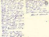an old handwritten letter from a man who is writing a poem