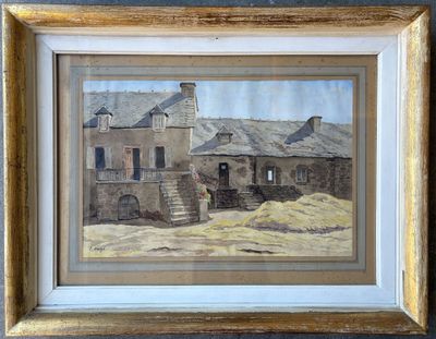 Émile SATGE (1867-1947). Corps de ferme.