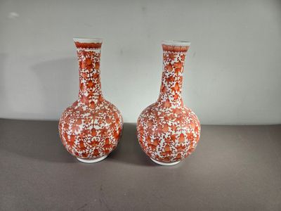 deux vases posés sur une table