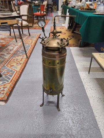 Creuzant & Soulard Bordeaux. Autoclave stérilisateur en cuivre. D...