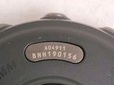 a close up of a tire on a snow covered ground