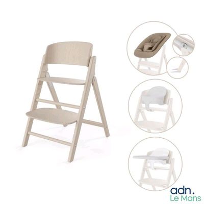 une photo d'une chaise haute pour bébé et une chaise haute pour bébé