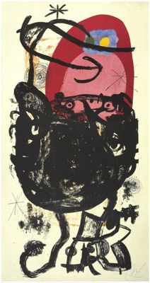 Joan MIRO (1893-1983) D'après - La Guerrière de cent ans, Li…