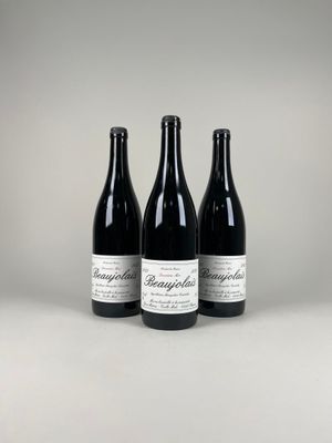 trois bouteilles de vin posées l'une à côté de l'autre sur une table