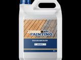 un gallon de peinture pour parquet sur fond noir