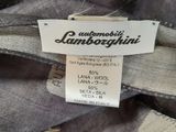 a close up of a label on a scarf on a mannequin mannequin