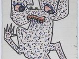 drawing of a drawing of a monster on a piece of paper