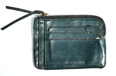 JACK GOMME Porte-monnaie en cuir bleu