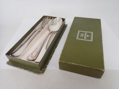 a green box with a spoon and fork in it