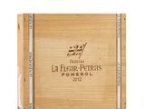 a wooden box that has a label on it