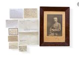 a picture of a man in a military uniform in a picture frame