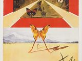 a poster advertising a movie with a butterfly in the middle of it