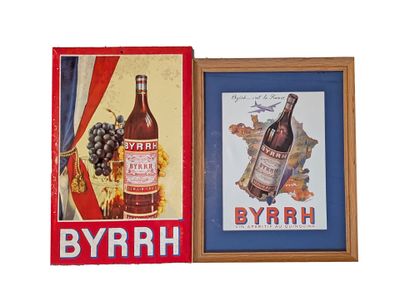 BYRRH Réunion de deux supports publicitaires: -D'après FALCU…