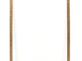 an old picture frame with a white background and a gold border
