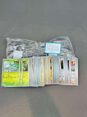 Pokemon : Lot DE 122 Cartes Reverses Sans Double, Faille Par…