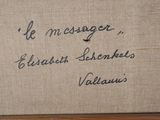 a picture of a message written on a linen box